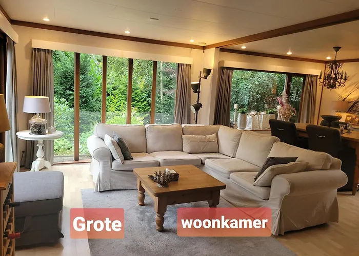 De Blauwe Reiger Mooi Dubbel Chalet In De Veluwse Bossen
